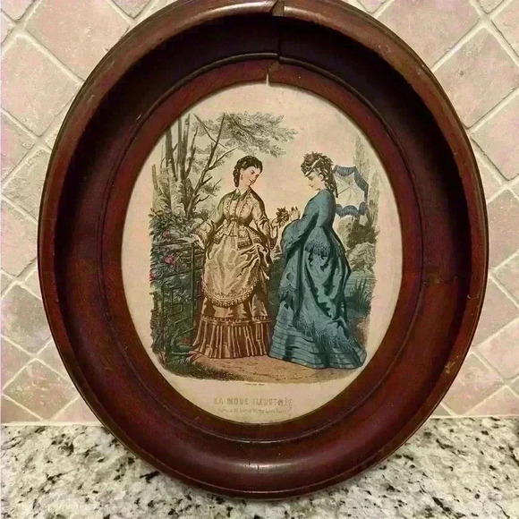 Framed Artwork of La Mode Illustrée (Journal de la Famille) - Picture 1 of 5
